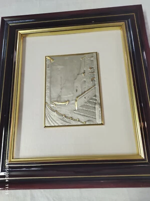 Quadro d'argento 925 sbalzato Mirko's gold - marina - Immagine 1 di 4