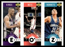 1996-97 Collector's Choice Mini-Cards Panels Tyus Edney/Ed O'Bannon/George Zidek