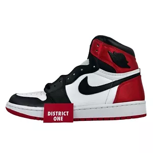 Wmns Jordan 1 Retro High Satin Black Toe - Size 10 W / 8.5 M - CD0461 016 - Picture 1 of 7