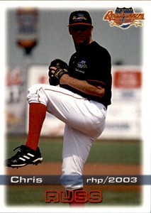 2003 Edinburg Roadrunners Grandstand #23 Chris Russ Comfort Texas Baseball Card