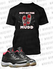 Out the Mud Tee Shirt to Match with J11 Bred Shoe Got Bred Tshirt Big Tall Small