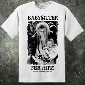 Mens David Bowie Labyrinth Movie Jareth Babysitter T Shirt The Goblin King Retro - Picture 1 of 4