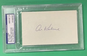 AL KALINE AUTO AUTOGRAPH INDEX CARD PSA/DNA 10 GEM MINT - Picture 1 of 1
