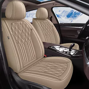 Car Front Seat Covers Faux Leather 2-Seats Cushion Fit for GMC Terrain 2010-2025 - Picture 1 of 7