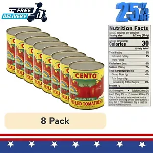 (8 pack) Cento Peeled Tomatoes, Italian Style, BPA-free, GMO-free, 28 oz - Picture 1 of 11