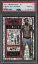 2021 Panini Chronicles UFC Contenders #3 Khamzat Chimaev RC Rookie Asia PSA10