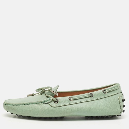 TOD’S Mocassini Tod's Gommino in pelle verde taglia 37