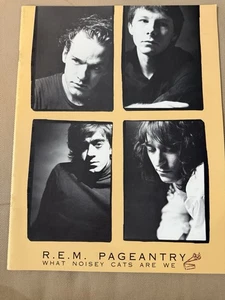 R.E.M. 1986 PAGEANTRY TOUR CONCERT PROGRAM BOOK BOOKLET REM - Picture 1 of 5