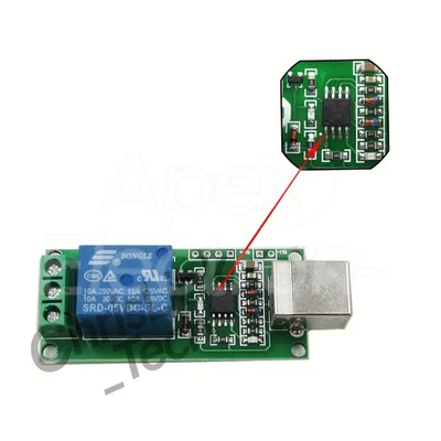 5V/12V USB Relay 1/2/4/8 Channel Programmable Computer Control Relay Smart Home - Image 1 of 4