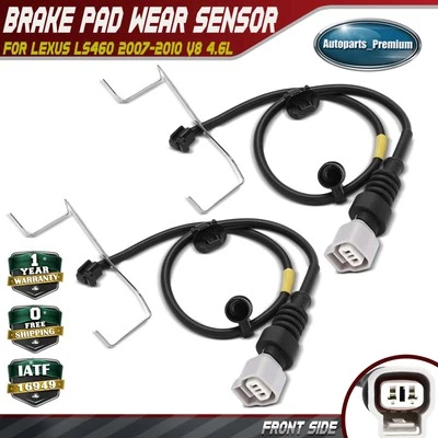 2 датчика износа передней тормозной колодки для 4-дверного седана Lexus LS460 2007-2008 V8 4,6 л - Изображение 1 из 4