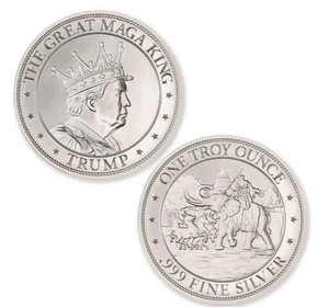 President Trump Commemorative Collectible Metal Souvenir coin Featuring Design - Picture 1 of 9