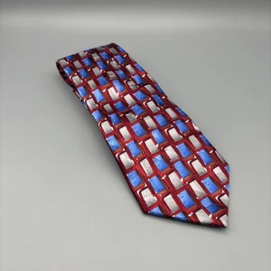 J Garcia Tie Mens Last Chance Collection Fifty Four Geometric Silk Art Necktie - Picture 1 of 4