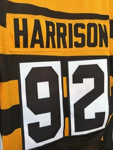 Pittsburgh Steelers #92 Harrison Bumble Bee Jersey Size S Rugby Style stitched - Picture 1 of 7