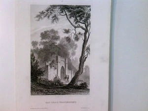 Original Stahlstich / Steel engraved print, Das Grab Washingtons, Mount Vernon / - Bild 1 von 1