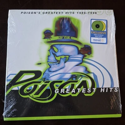 Poison - Greatest Hits 1986 - 1996 2x LP Record Yellow & Green Neon Vinyl SEALED - Image 1 of 4