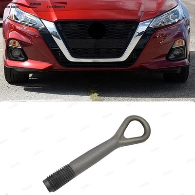 For Nissan Altima 2008-2022 Front Bumper Trailer Hitch Hook Tow Hook Pull Hook - Image 1 of 3