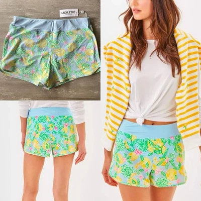 M новый с Ярлыками Lilly Pulitzer 3,5» Luxletic Bicci работает короткие в Bluette сделать лимонад - Изображение 1 из 4