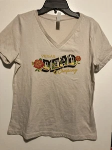 Dead & Company beige T-Shirt - 2024 Sphere Las Vegas Tour - Gr. S V-Ausschnitt Top - Bild 1 von 7