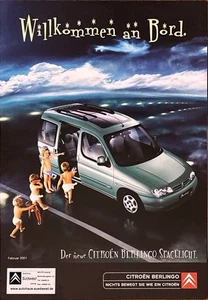 Citroen Berlingo SPACELIGHT Prospekt Brochure Depliant 02/2001 - Bild 1 von 1