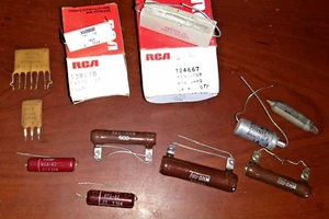 N.O.S 11 misc. Radio Stereo RESISTOR control & other PARTS RCA NOS - Picture 1 of 7