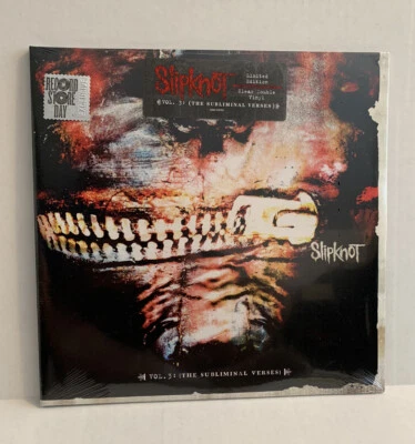 SEALED Slipknot Vol 3 Subliminal Verses Record Store Day 2014 Clear Vinyl 2LP - Image 1 of 4