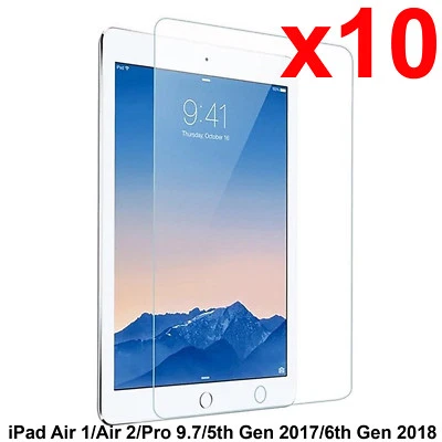 x10 Full Soft film for Apple iPad AIR 1 2 PRO 2017 2018 screen protector 9.7 - Image 1 of 2