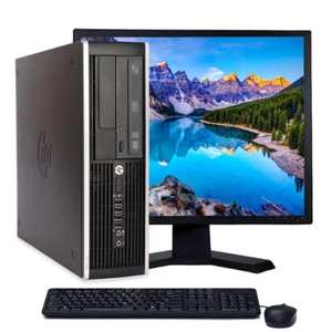 HP Desktop Core i3 Computer 8GB RAM 500GB HD 19 in Monitor Windows 10 PC Wi-Fi - Picture 1 of 6