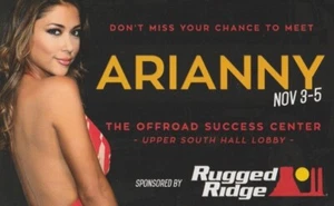 2015 ARIANNY CELESTE UFC Ring Girl RUGGED RIDGE JEEP SEMA Show Promo Card - Picture 1 of 2