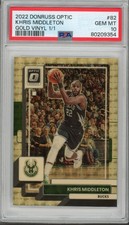 2022-23 Donruss Optic Gold Vinyl Khris Middleton 1/1 PSA 10 #82 One of One