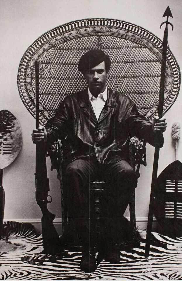 Huey Newton PÓSTER BRILLANTE IMPRESIÓN FOTOGRÁFICA Partido Pantera Negra Derechos Civiles Foto 1 de 1