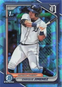 2024 Bowman Chrome Sapphire Enrique Jimenez 1st Prospect #BCP-31 Tigers - Picture 1 of 2