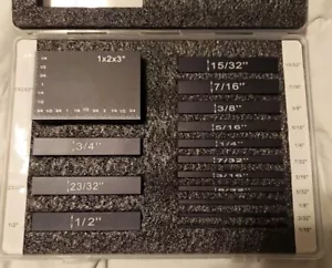 Juego de manómetros de altura de bloque de ajuste, varillas de ajuste de 15 piezas - Imagen 1 de 4