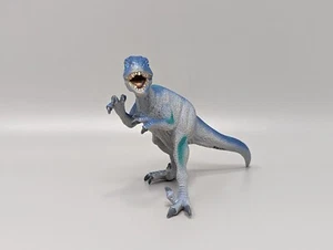 Velociraptor 2007 Toy Major Trading Co. Dinosaur Action Toy Figure 9" Blue - Picture 1 of 10
