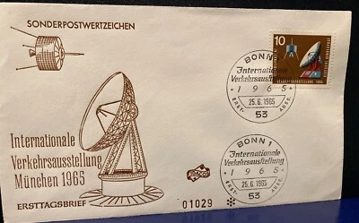 GERMAN TRACKING STATION SPACE COVER  NUMBER 01029  JUNE 6, 1965 - Image 1 of 4