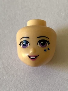 LEGO Light Nougat Head Friends Medium Lavender Eyes Blue Stars 21079 frnd118 - Picture 1 of 1