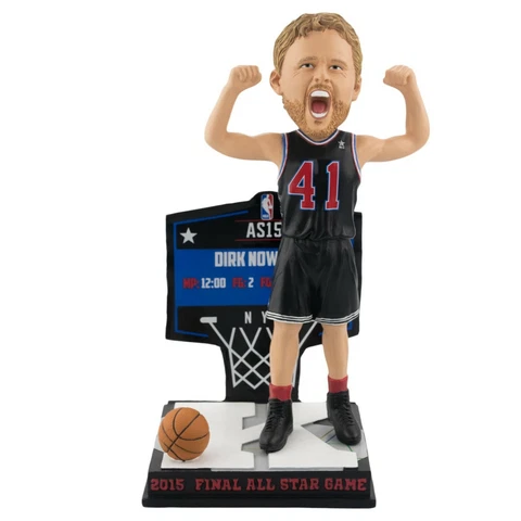 Dirk Nowitzki Bobblehead 2015 Final All Star Game FOCO Dallas MAVS Only 500 Rare Cover