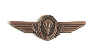 German Bronze Small Parachutist Foreign Jump Wings, Brite (each) - Picture 1 of 1