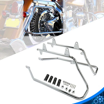 Saddlebag Conversion Brackets Hardware Mount Fit Harley Davidson Softail Fat Boy - Image 1 of 4