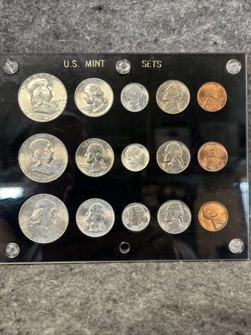 1952  U.S. Mint Sets in Capital Plastics Holder, Silver Coins Cover