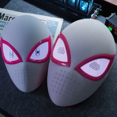 Spider-Man: Across the Spider-Verse Gwen Stacy Cosplay Mask with Touch Eye Light - Image 1 of 4