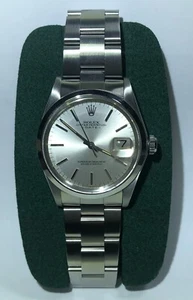 Vintage Refurbished Rolex 1500 Date 34mm Steel Oyster Automatic Silver Dial - Picture 1 of 11