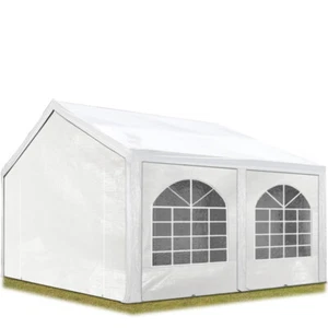 Partyzelt Pavillon 3x4m Bierzelt Festzelt Gartenzelt Vereinszelt Markt Zelt weiß - Bild 1 von 9