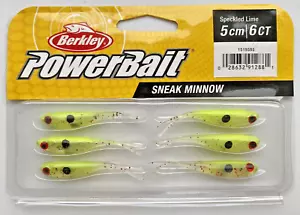 Berkley Powerbait Sneak Minnow 2" 5cm 6-Stück SPECKLED LIME No-Action Shad - Bild 1 von 1