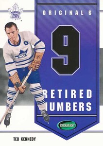 2003-04 Parkhurst Original 6 Toronto RETIRED NUMBERS #5 TED KENNEDY - Maple Leafs