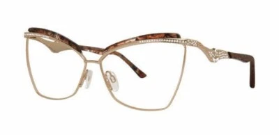 Caviar Women's Eyeglasses 5673 C31 Gold Leopard Crystals New Authentic 59mm - Image 1 of 3