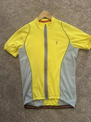 Jersey de ciclismo especializado cremallera completa manga corta amarillo para hombre L Foto 1 de 4