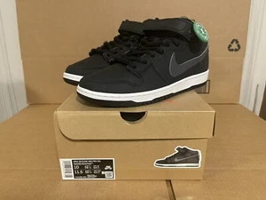 Nike SB Dunk Mid Pro ISO Orange Label Black Grey CV4283-001 Size 10 NEW DS - Picture 1 of 11