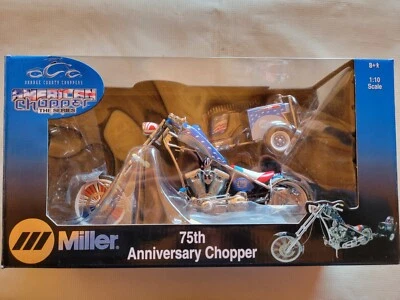 Miller/Orange County Choppers 75th Anniversary Diecast Bike 1:10 Scale with COA - Image 1 of 4