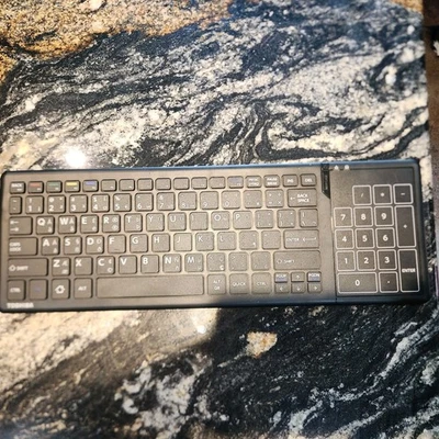 Toshiba Wireless TouchPad Keyboard ***WITHOUT USB DONGLE*** - Image 1 of 4