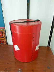 VINTAGE STORAGE DRUM / BOX MADE BY EXCELSIOR - 46.5cm TALL - Picture 1 of 14